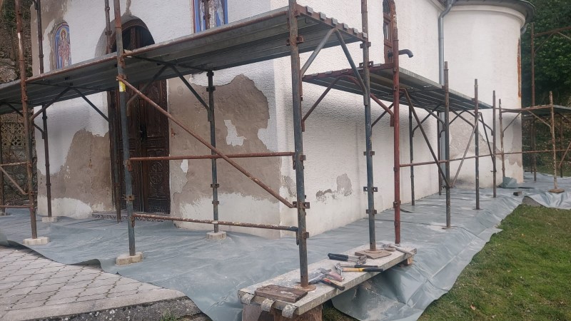 Počela obnova fasade na crkvi u Bistrici